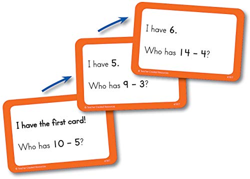 Teacher Created Resources Math Game Cards Grade 1-2 - Addition, Subtraction, Number Patterns