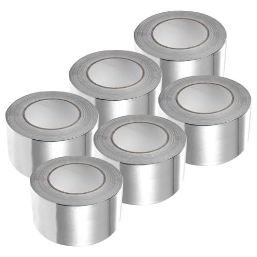 Saffire Heavy Duty HVAC Professional Aluminum Foil Tape 3-inch x 150 feet - Hot and Cold Air Ducts, Insulation and More (6 Pack)