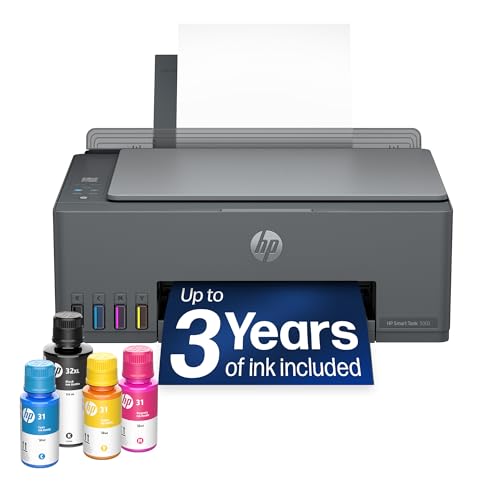 HP Smart Tank 5003 Ink Tank Printer - Medium Basalt / Light Basalt, 3-Year Ink Supply Included, All-in-One Wireless Printer