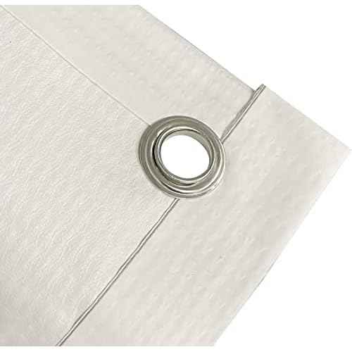 4 Less Co 3x8 Feet Blank Vinyl Banner White Sign with Grommets