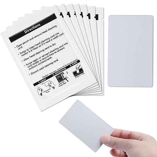 Card Reader Cleaning Cards - BIHYM Dual Side Credit Card Reader Cleaner, CR80 Card Reader Cleaner POS Swipe Terminal Cleaning Cards (80PCS)