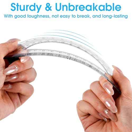 10 Pack Clear Protractor, 6 Inch Plastic Protractors, 180 Degrees Accurate Math Geometry Tools for School, Office, Classroom (Clear)