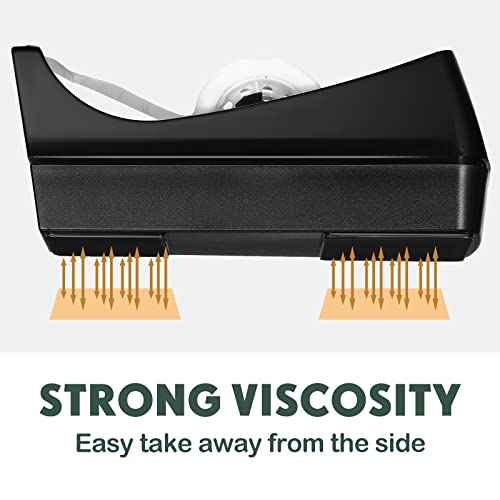 Yahenda 18 Pack Desktop Tape Dispenser Non Skid Base with 0.7 x 985 Inches Invisible Tape Refills Bulk Weighted Roll Dispenser for Office Home School