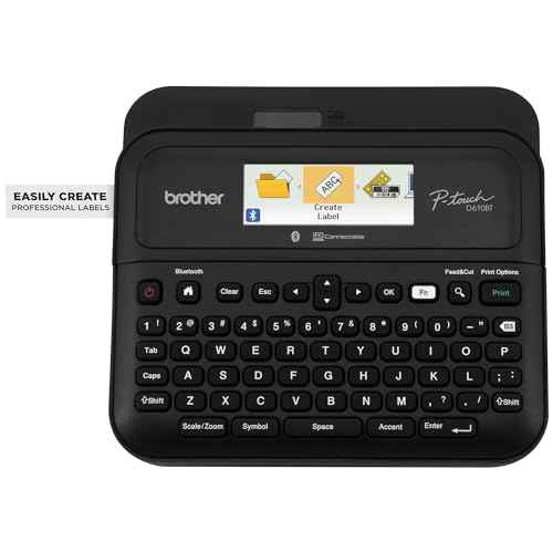 Brother P-touch PT- D610BT Business Professional Connected Label Maker | Connect and Create via Bluetooth¢ç on TZe Label Tapes up to ~1 inch