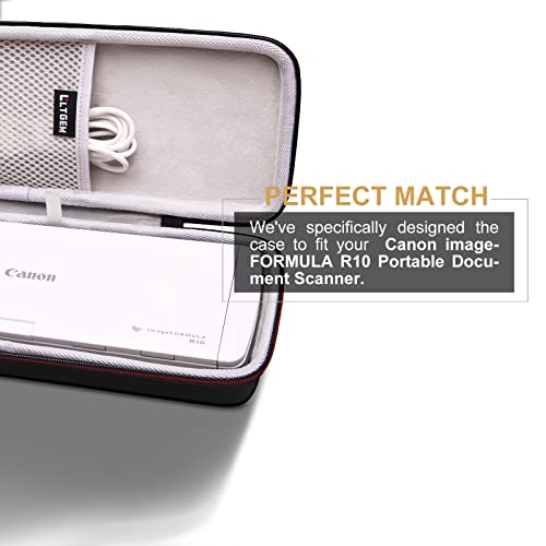 LTGEM Hard Case for Canon ImageFormula R10 Scanner - Durable Waterproof Travel Protective Cover