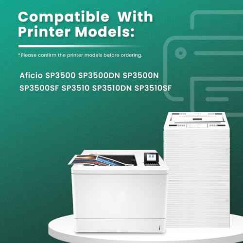 GREENBOX Compatible SP3500 406989 Black Toner Cartridge 6,400 Pages Compatible for Aficio SP3500 SP3500DN SP3500N SP3500SF SP3510 SP3510DN SP3510SF Printer (1 Black)