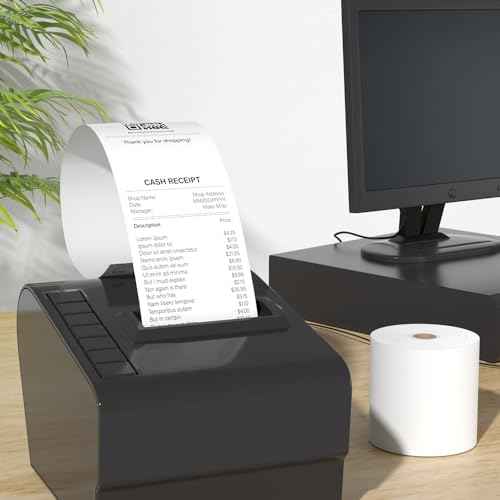 15 Rolls 3 1/8 x 230 Thermal Paper Receipt Rolls 55 GSM Premium Quality Thick paper For POS Cash Register BPA Free-Methdic