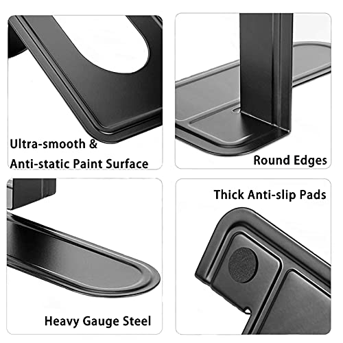 Heavy Duty Metal Bookends - Sturdy T-Shaped Book Holders for Shelves