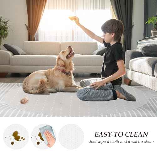 Non-Slip Office Chair Mat for Carpet, 35 x35Inches Clear Plastic Desk Mat for Rolling Chairs, Waterproof and Oil-Resistant, Anti-Fatigue Mat for Standing Desk