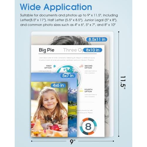 KTRIO 500 Pack Laminating Sheets, Hold 8.5 x 11 Inches, 3 MIL Thermal Laminating Pouches, 9 x 11.5 Laminate Sheets for Laminator, Clear Lamination Sheet Paper, Letter Size, Office School Home Supplies