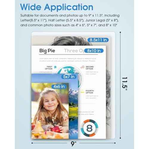 KTRIO 5 MIL Laminating Sheets, Hold 8.5 x 11 Inches, 300 Pack Thermal Laminating Pouches, 9 x 11.5 Laminate Sheets for Laminator, Clear Lamination Sheet Paper, Letter Size, Office School Home Supplies