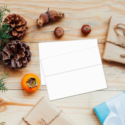 VeriPap White 5x7 Envelopes for Invitations 100 Pack Self-Sealing DIY
