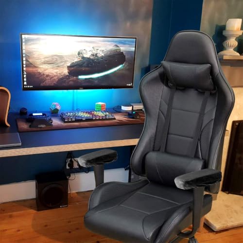 Baibu Ergonomic Memory Foam Arm Pad set for Office & Gaming Chairs, 2-pack