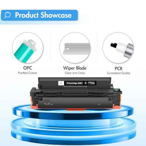 TRUE IMAGE Compatible Toner Cartridge Replacement for Canon 046 046H CRG-046H for Canon Color ImageClass MF733Cdw MF731Cdw MF735Cdw LBP654Cdw MF733 MF731 Printer Ink (Black, 2 Pack)