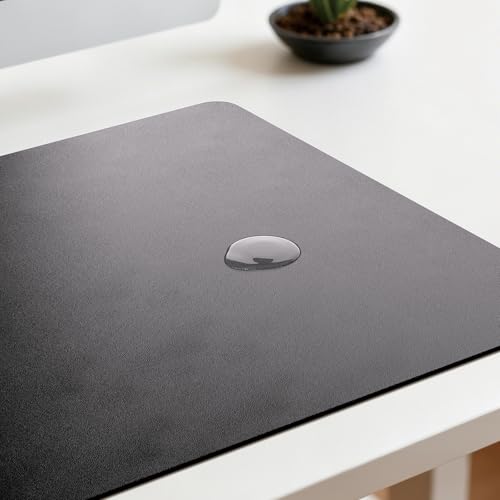 Jotsome Leather Desk Pad Mat 17x12 Black - Office Surface Protection
