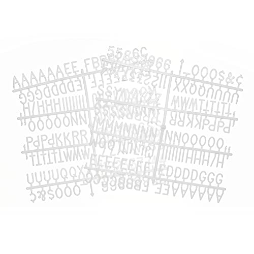 Veskaoty 3/4 Inch White Felt Letter Board Refill Kit - 294 Pcs for Messages