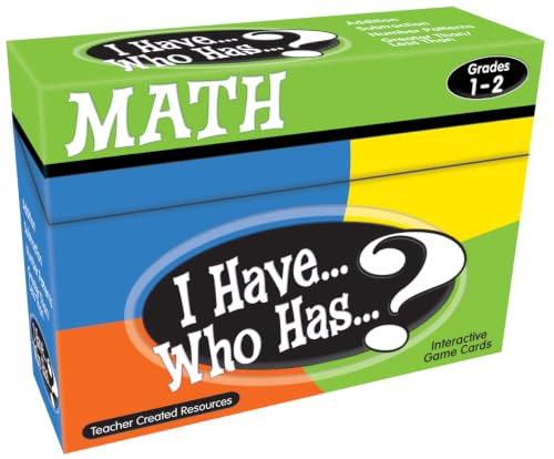 Teacher Created Resources Math Game Cards Grade 1-2 - Addition, Subtraction, Number Patterns