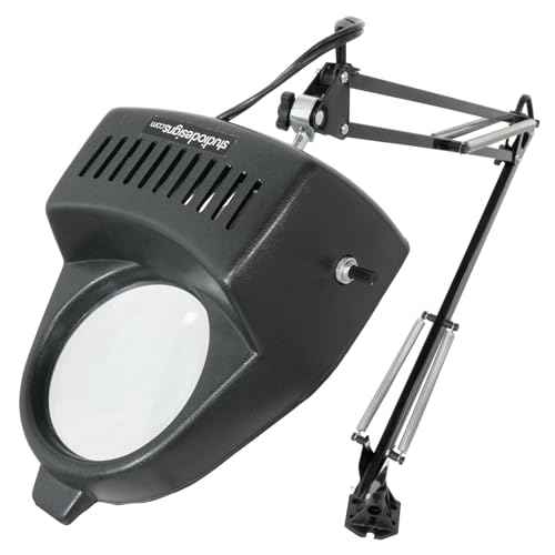 Studio Designs 12308 Magnifying Lamp, 13-watt, Black