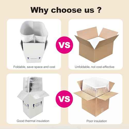 7x6x10¡± Insulated Shipping Boxes for for Frozen Food, 8 Pack Perishable Shipping Cooler Styrofoam Boxes Cold Packaging Perishables Mailing Insulated Carton with Aluminum Foil Liner Bag