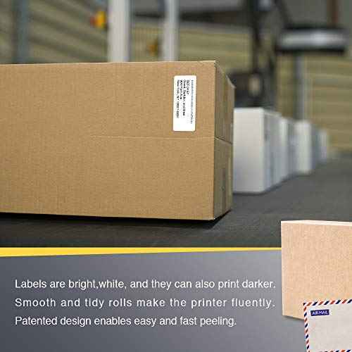 BETCKEY - 2.5" x 1" (64 mm x 25 mm) Multipurpose & Barcode Labels Compatible with Zebra & Rollo Label Printer,Premium Adhesive & Perforated [10 Rolls, 13800 Labels]
