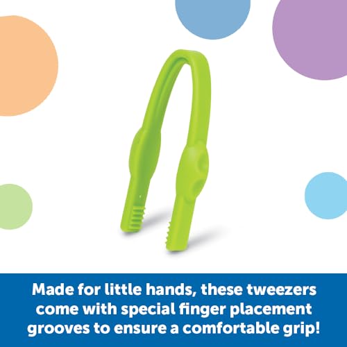 Learning Resources Easy-Grip Tweezers Classroom Set for Fine Motor Skills Development