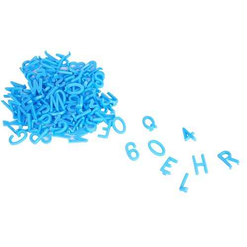 C CRYSTAL LEMON Felt Letter Board Set ? 294-Piece Blue Letters, Numbers & Symbols for 3/4-inch Message Board Letters for Felt Board
