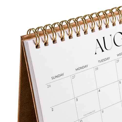 Small Desk Calendar 2025-2026, Jokotha Standing Flip Calendar, September 2025 to December 2026, 16 Month Desktop Calendar with Stickers & Minimalist Design, 8"x6"