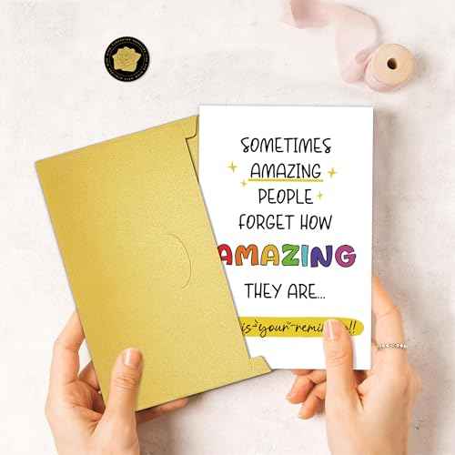 6 Pcs Thank you Cards with Envelope, 8 x 5.3 Inches, Appreciation Card for Men Women, Lovely Thank You Gifts Card for Friend, Coworker, Teacher