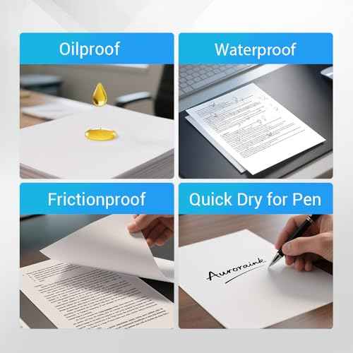 Thermal Printer Paper 8.5 x 11 Inch,Thermal Paper 8.5 x 11 Compatible with Portable Printer M08F-Letter, M832, M834, MT800,100 Sheets