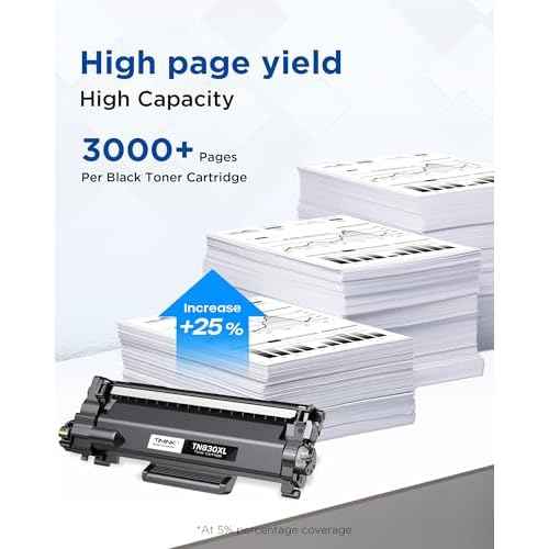 TN830XL Toner Cartridges Replacement for Brother TN830XL TN830 TN830 XL Toner Work for Brother HL-L2460DW DCP-L2640DW HL-L2480DW HL-L2400D HL-L2405W MFC-L2820DW Printer 2PK (High Yield)