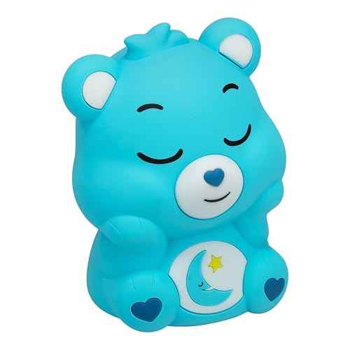 Care Bears Bedtime Bear SquishyGlo Silicone Light, Officially Licensed Lamp for Kids, Teens, Adults, Girls, Women, Cordless & Rechargeable Bedroom D?cor, Collectible Pop Culture Gift | Paladone