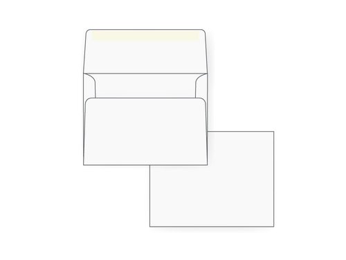 A2 Invitation Envelopes (4 3/8 x 5 3/4) - 60lb. Bright White (1000 Qty.)