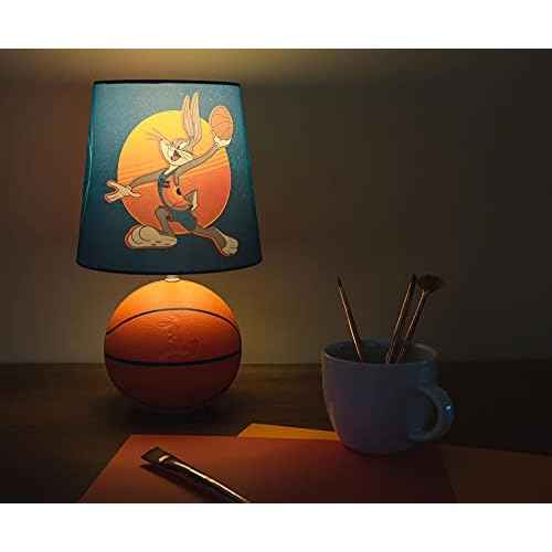 Space Jam 2: A New Legacy Tune Squad Basketball 3D Desk Lamp, Bugs Bunny Mood Light | Home Decor Accessories And Room Essentials | Official Looney Tunes Collectible | 14 Inches Tall