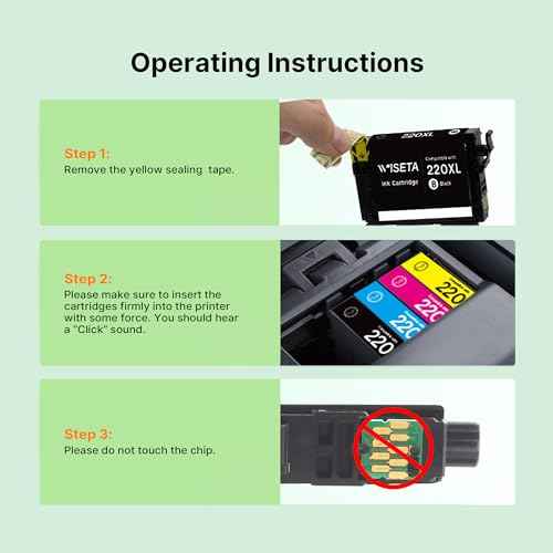 220XL Ink Cartridge for Epson Printer Remanufactured Replacement for Epson 220XL 220 XL T220 XL to Use with WF-2760 WF-2750 WF-2650 WF-2630 XP-420 XP-320 XP-424 WF-2660 (4B2Y2C2M, 10 Pack)