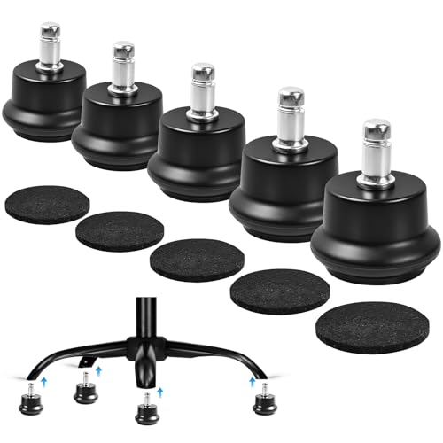 Dirvcp Caster Stoppers 5-Pack – Fixed Chair Casters for All Floors