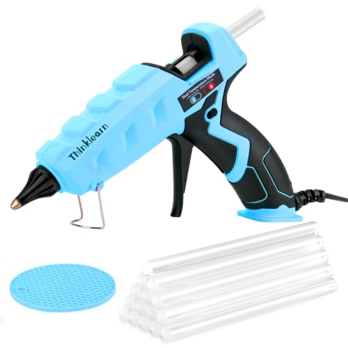 ThinkLearn Dual-Temp Hot Glue Gun 60W/100W Full Size with 59 Glue Sticks Kit
