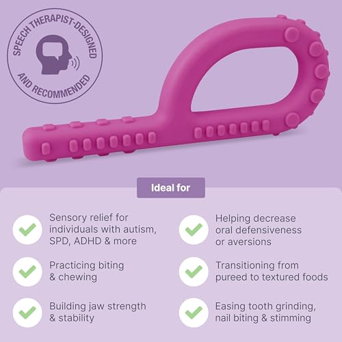 ARK Therapeutic Textured Grabber Sensory Chew - Very Firm, Forest Green - Avid Chewers