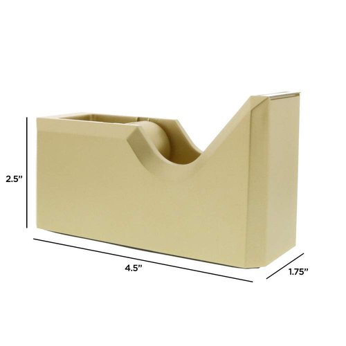 JAM PAPER Colorful Desk Tape Dispensers - Gold - Sold Individually