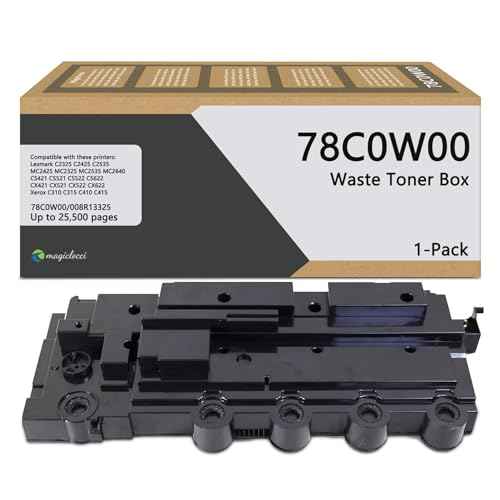 78C0W00 Waste Toner Bottle 1 Pack - Replacement for Lexmark C2535 C2325 C2425 CX522 CX625 CX421 CX622 MC2425 MC2535 MC2325 Printer, Compatible for Xerox 008R13325 Container C310 C315 C410 C415 Printer