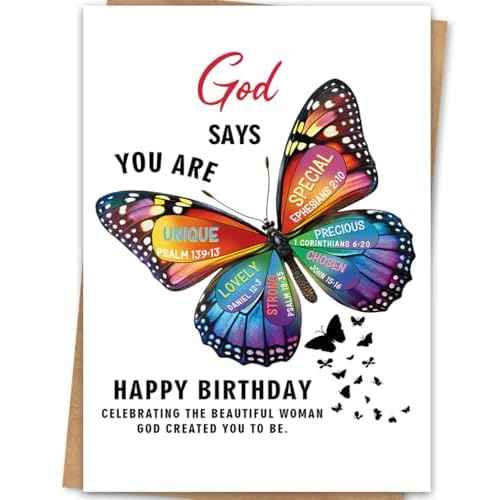 DaySpring Religious Birthday Card for Women,Christian Blessings Birthday Cards
