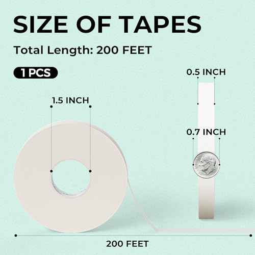JusArt Artist Tape for Watercolor Paper, 1/2 inch Wide 200FT Long, White Art Tape for Masking, Drafting and Painting, Acid Free, Low Tack