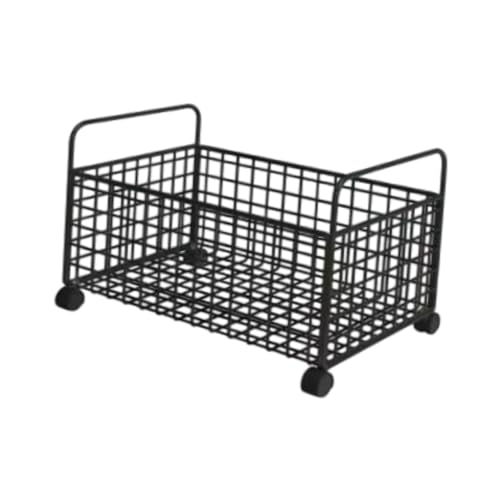 Milageto M Rolling Book Cart Under Desk Storage Carts with Wheels