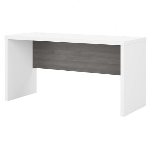 Bush Furniture Credenza Office Table with Wire Management | Echo Collection Computer Desk for Home Office with Quick-to-Assemble Hardware | 60Wx24Lx30H