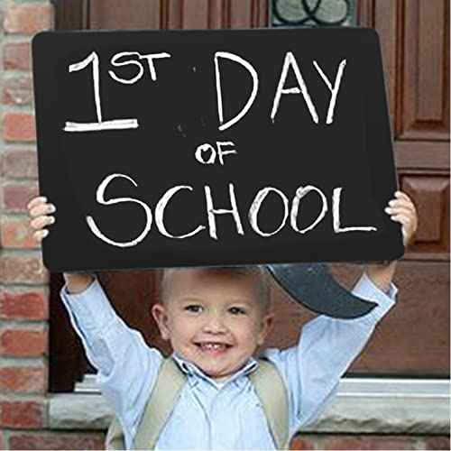 NEWNEWSHOW 8.7x12 Inch Erasable Message Board Sign with Hanging String, Store Signs Chalkboard, Menu Chalkboard, Message Board, Bar and Special Event Decorations, Double-Sided Painting