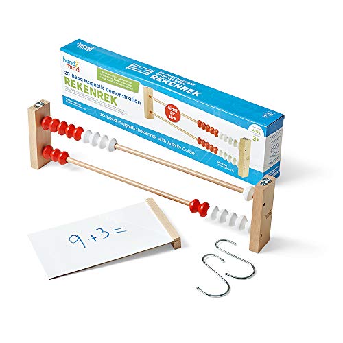 Magnetic Giant Bead Abacus for Kids - Wooden Counting & Math Manipulatives