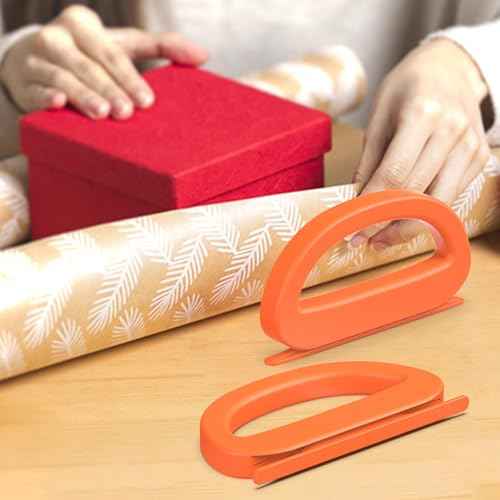 Dual Ended Wrapping Paper Cutter 2-Pack | Effortless Gift Wrap Cutter Slider for Christmas, Birthdays & Holidays