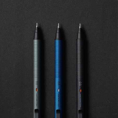 KURUTOGA Mitsubishi Pencil Mechanical Pencil Metal 0.5mm Nocturne Black M5KH1P.24 With Original Stylus Ballpoint Touch Pen