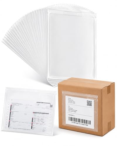 200 Pack Shipping Poly Bags - Waterproof Self-Adhesive Packing Slip Envelopes 7x10 inch