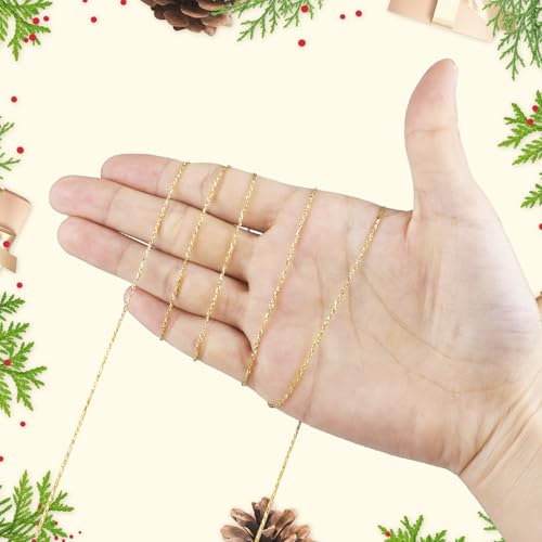 Gold Metallic Bakers String 110 Yards 1mm Glitter Twine – OXDFK 1-pack