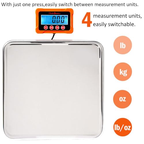 Vivicreate Digital Shipping Scale 440 lb Stainless Steel Postal Weighing Machine